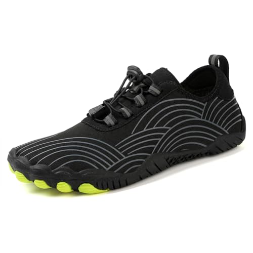 MEIION Unisex Wave Wasserschuhe für Abenteuer Herren- und Damen-Trailschuhe rutschfeste Sohle mit Drainagelöchern – Atmungsaktiv, rutschfest und Ergonomisch Breite Zehen Wanderschuhe von MEIION