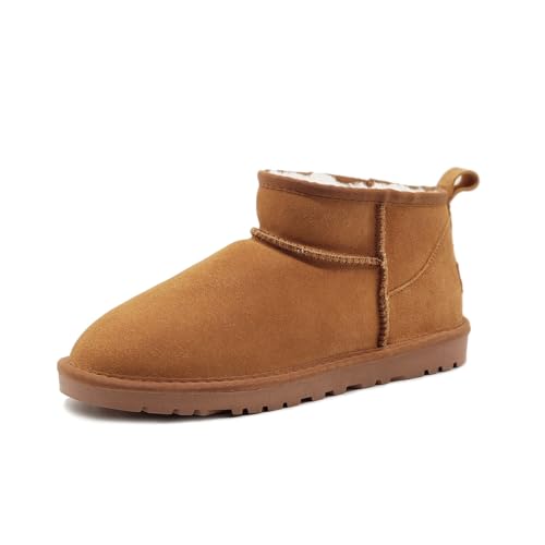 MEIION aurora hikari schuhe wolkis 2.0 boots Damen Mini-Stiefel, Klassische Fellgefütterte Winterstiefeletten, Warm & Rutschfest von MEIION