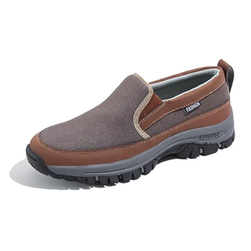 MEIION bergxperten Ortho Pro ergonomischer schmerzlindernder Komfortschuh Orthopädische Herrenschuhe, Atmungsaktive Mesh-Turnschuhe, Orthopädische rutschfeste Herren-Wanderschuhe von MEIION