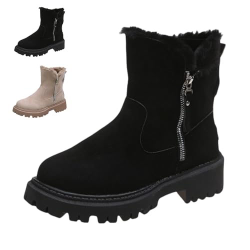 MEIION OrthoGrace - Schneestiefel mit Futter Ergonomische, wasserdichte Damen Komfort-Stiefel für Herbst & Winter – Warme gefütterte Schneestiefel mit seitlichem Reißverschluss MEIION OrthoGrace - Schneestiefel mit Futter Ergonomische, wasserdichte Damen Komfort-Stiefel für Herbst & Winter – Warme gefütterte Schneestiefel mit seitlichem Reißverschluss von MEIION