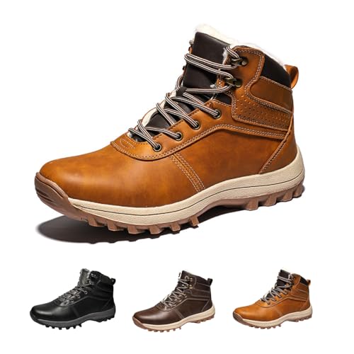 MEIION OrthoX Boot - ergonomische wasserdichte & schmerzlindernde Stiefel für Herbst und Winter Herren Sportschuhe Sneaker: Robuste Outdoorschuhe, Taktische Militärstiefel von MEIION