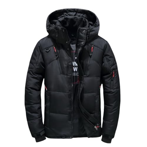 magulo Herren Daunen Winterjacke Bleib warm und trocken, egal bei welchem Wetter Herren Winterjacke Kapuze Steppjacke Daunenjacke Gefüttert Winddicht Warm Wasserabweisend Outdoor von MEIION