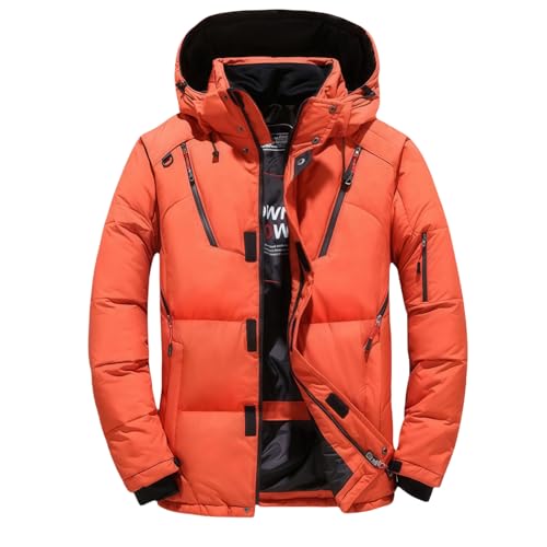 magulo Herren Daunen Winterjacke Bleib warm und trocken, egal bei welchem Wetter Herren Winterjacke Kapuze Steppjacke Daunenjacke Gefüttert Winddicht Warm Wasserabweisend Outdoor von MEIION