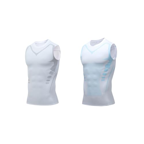 MEIION maxmuskel Body Shaper Herren Atmungsaktives 2-teiliges Herren Tank-Top mit Formeffekt, Bauchkontrolle, ideal für Sportbekleidung MEIION maxmuskel Body Shaper Herren Atmungsaktives 2-teiliges Herren Tank-Top mit Formeffekt, Bauchkontrolle, ideal für Sportbekleidung von MEIION