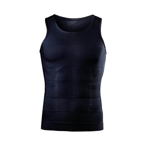 MEIION modelexa Körperformendes Unterhemd Herren Kompressions-Tanktop - Bodyshaper, Bauchweg, Sport Fitness, figurformendes Unterhemd 1 Stück von MEIION