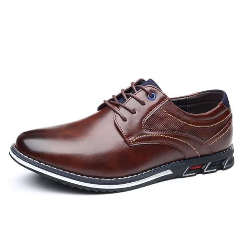 modelexa Oxford Lisse Orthopädischer Anzugschuh Herrenschuhe Business Casual Schuhe Klassische Mokassins von MEIION