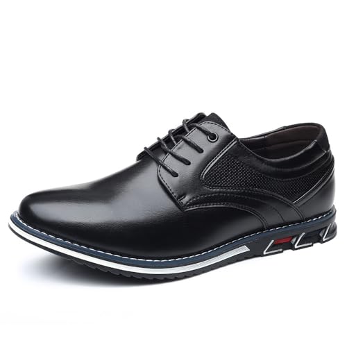 modelexa Oxford Lisse Orthopädischer Anzugschuh Herrenschuhe Business Casual Schuhe Klassische Mokassins von MEIION
