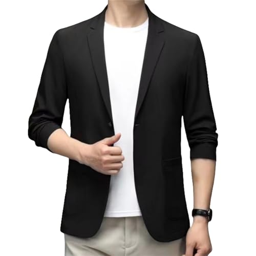 mundhulle Leichte Sommer Anzugjacke für Herren Herrenblazer Atmungsaktive Freizeitjacke, reguläre Passform, geeignet für Business und Freizeitanlässe mundhulle Leichte Sommer Anzugjacke für Herren Herrenblazer Atmungsaktive Freizeitjacke, reguläre Passform, geeignet für Business und Freizeitanlässe von MEIION