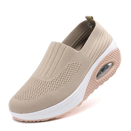MEIION nordicdrop Nordic Drop OrthoWell – Ergonomischer schmerzlindender Schuh Atmungsaktive orthopädische Damenschuhe Leichte Wanderschuhe mit Rutschfester, luftgepolsterter Sohle von MEIION