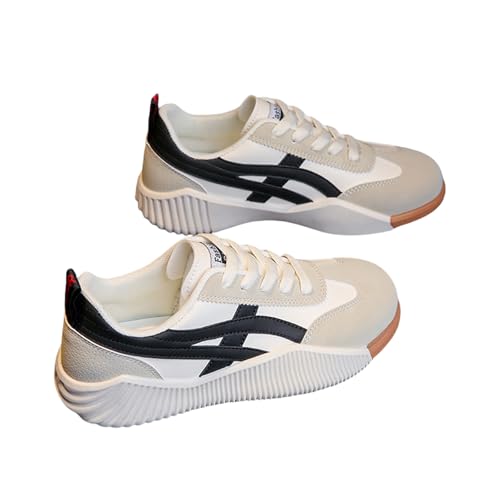 okiiva Orthopädische Retro-Sneaker Orthopädische Damen Freizeitschuhe, leichte rutschfeste Sneaker aus Lederimitat, ideal für Alltag und Sport von MEIION