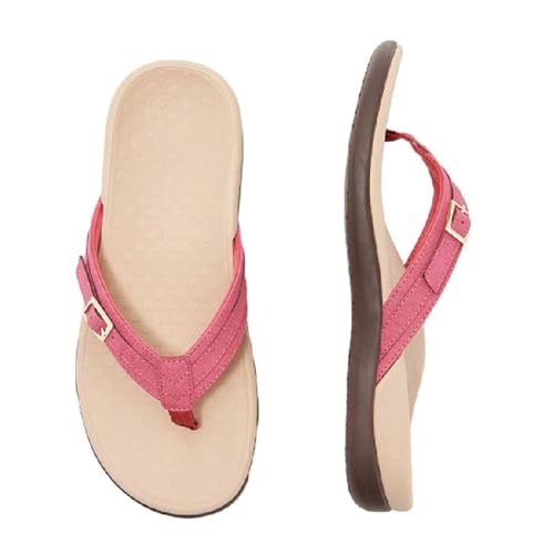 MEIION okiiva Orthopädische Sommer Sandalen Orthopädische Damensandalen aus Leder mit bequemem Fußgewölbe-Support, rutschfest für Yoga, Strand und Dusche MEIION okiiva Orthopädische Sommer Sandalen Orthopädische Damensandalen aus Leder mit bequemem Fußgewölbe-Support, rutschfest für Yoga, Strand und Dusche von MEIION
