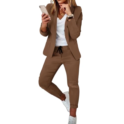 MEIION orthomode Emilia - Lässiges und modisches Anzugset Damen Freizeitanzug Zweiteilige Jacke und Hose mit praktischen Taschen von MEIION