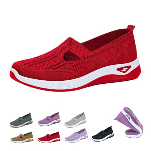 sadaro Ortho Fit Orthopädischer Slip-On für Damen Sneaker Leicht Schuhe ohne Schnürung, Bequeme Handsfree Slip On Walkingschuhe, Atmungsaktive Turnschuhe mit Erhöhter Dämpfung von MEIION