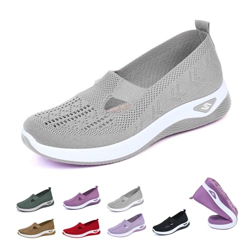 sadaro Ortho Fit Orthopädischer Slip-On für Damen Sneaker Leicht Schuhe ohne Schnürung, Bequeme Handsfree Slip On Walkingschuhe, Atmungsaktive Turnschuhe mit Erhöhter Dämpfung von MEIION