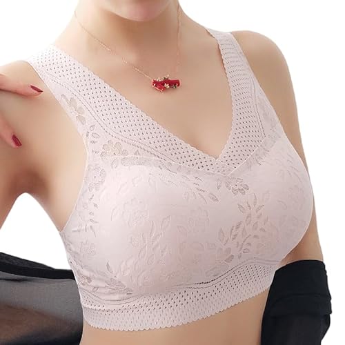 wmbra Ultra-Dünner Atmungsaktiver Natürliche Eleganz Unsichtbare Unterstützung Bügellos Nahtloser V-Rücken-BH Bequemer Halt und Komfort: Starker Halt und nahtloses Design von MEIION