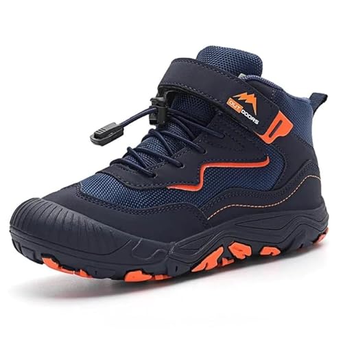Winter Max Kids - Wasserfeste Kinder-Barfußschuhe,Sportschuhe Turnschuhe Hallenschuhe Atmungsaktiv Leicht Laufschuhe Jungen Mädchen Kinderschuhe von MEIION