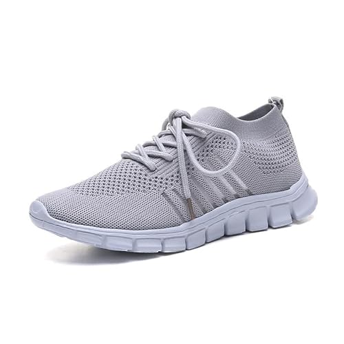 Wolff - Orthopädische Eleganz Sneakers Leichte Wanderschuhe für Frauen – Atmungsaktive gestrickte Sportschuhe mit Memory-Sohle für Komfort und Rutschfestigkeit von MEIION
