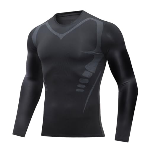 duneva Shaping Longsleeve Kompressions Oberteil Quick Dry Laufshirt Herren Kompressions Shirt duneva Shaping Longsleeve Kompressions Oberteil Quick Dry Laufshirt Herren Kompressions Shirt von MEIION