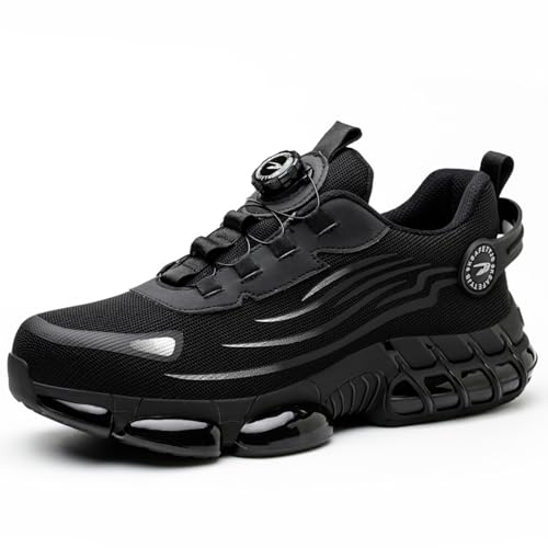 marvito Revealé Anti-Cellulite Body Sculptor Leichte Herren-Sicherheitsschuhe im sportlichen Design – Modische Arbeitsschuhe mit Drehknopf, durchdringungs- und stoßfest, den beruflichen Einsatz von MEIION