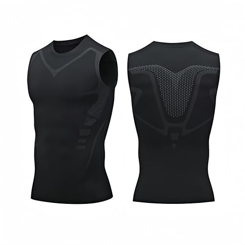 maxmuskel Body Shaper Herren Bodyshaper Fashion Kompressionsshirt für Herren - Formende ärmellose Weste für optimalen Körperbau, atmungsaktive Sportbekleidung, für Fitness und Training von MEIION