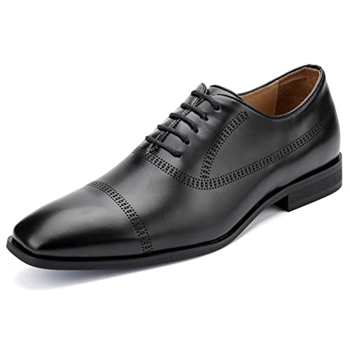 MEIJIANA Oxford Schuhe Herren Business Schuhe Leder Elegante Herren Anzugschuhe Sommer Schnürhalbschuhe, Schwarz-1, 41 EU (8 UK) von MEIJIANA