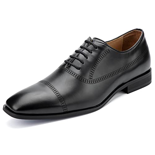 MEIJIANA Oxford Schuhe Herren Business Schuhe Leder Elegante Herren Anzugschuhe Sommer Schnürhalbschuhe, Schwarz-1, 44 EU (11 UK) von MEIJIANA