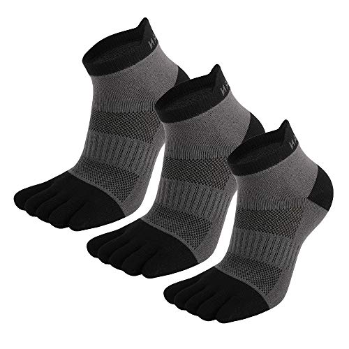 MEIKAN Zehensocken,Laufsocken für Herren&Damen, 3 Paar Unisex Sneaker Sportsocken von MEIKAN