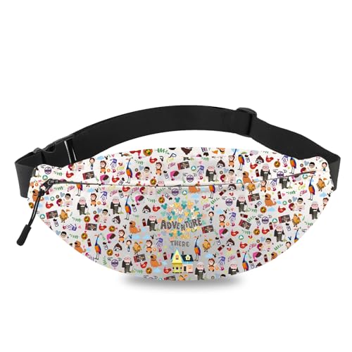 MEIKIUP Carl and Ellie Gürteltasche Adventure Is Out There Schultertasche Haus Ballon Crossbody Bag, Adventure There WB, Modern von MEIKIUP