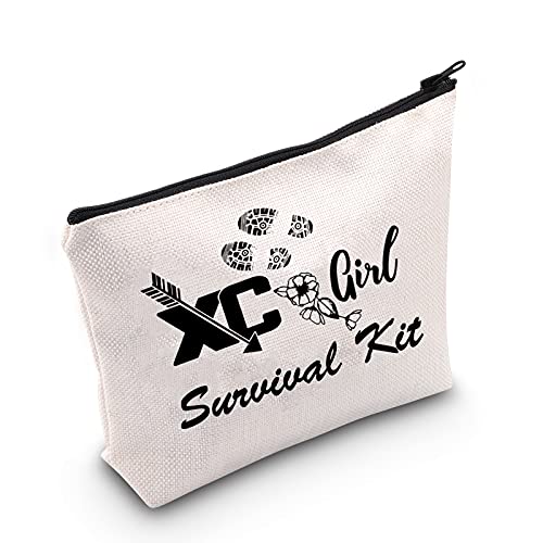 MEIKIUP Country Running Lover Gift Country Girl Travel Cosmetic Bag XC Girl Sur vival Kit Track Running First Aid Kit Country Bag, XC Girl Survival Kit von MEIKIUP