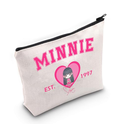 MEIKIUP Korean Girls Group G-Ide Member Makeup Bag K-Pop Girls Group Fans Gift World Tour Merchandise K-Pop Music Lover Gift, MN97 Tasche, 现代 von MEIKIUP