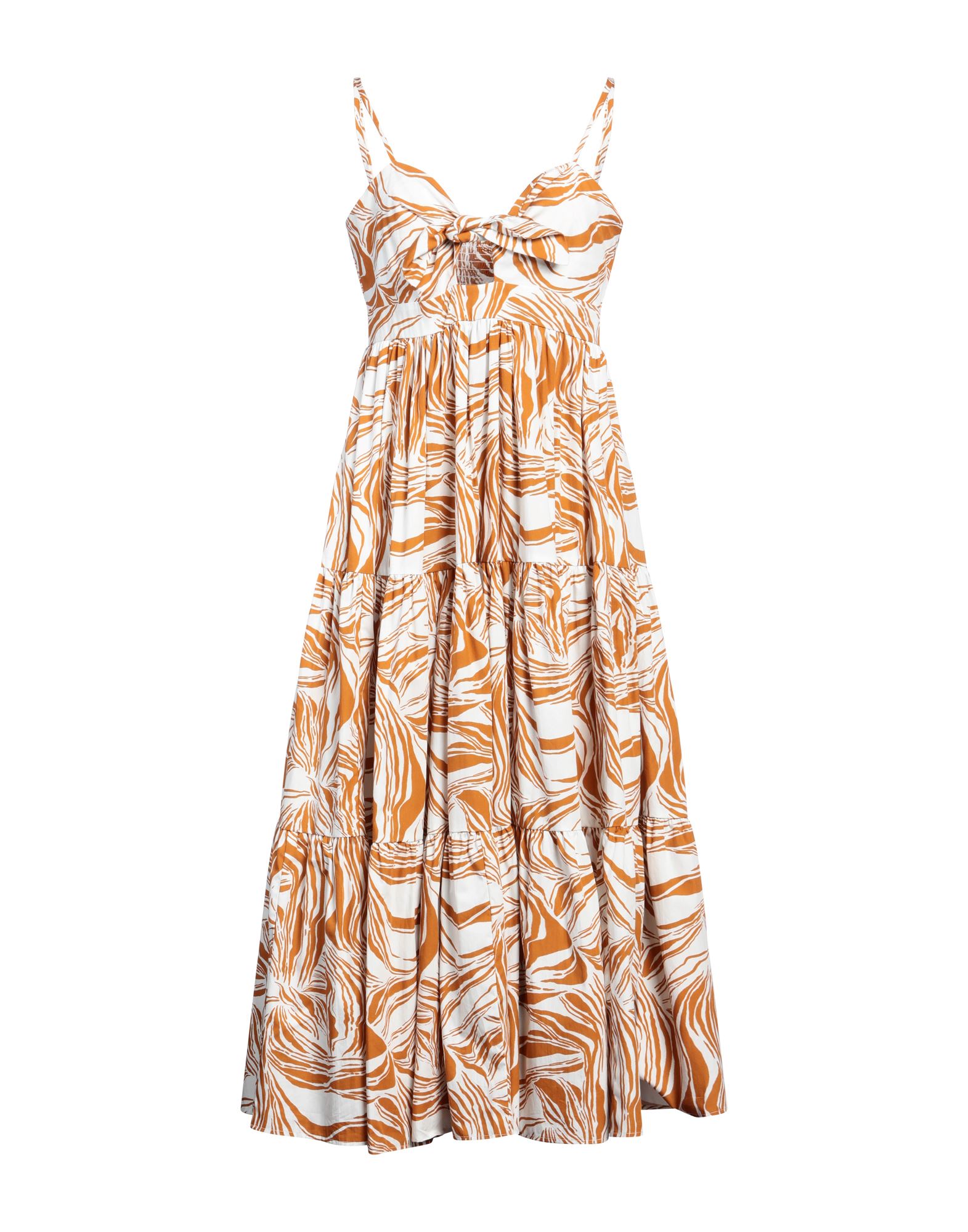 MEIMEIJ Midi-kleid Damen Braun MEIMEIJ Midi-kleid Damen Braun von MEIMEIJ