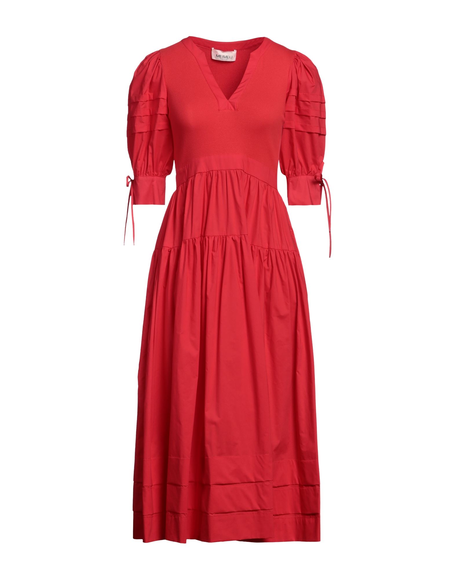 MEIMEIJ Midi-kleid Damen Rot MEIMEIJ Midi-kleid Damen Rot von MEIMEIJ
