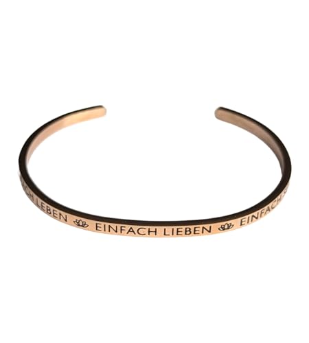 Eleganter Armreif Armband silber mit Mantra und Spruch bis ca. 20 cm. EINFACH LEBEN-EINFACH LIEBEN-EINFACH SEIN Eleganter Armreif Armband silber mit Mantra und Spruch bis ca. 20 cm. EINFACH LEBEN-EINFACH LIEBEN-EINFACH SEIN von MEIN MANTRA by alexa