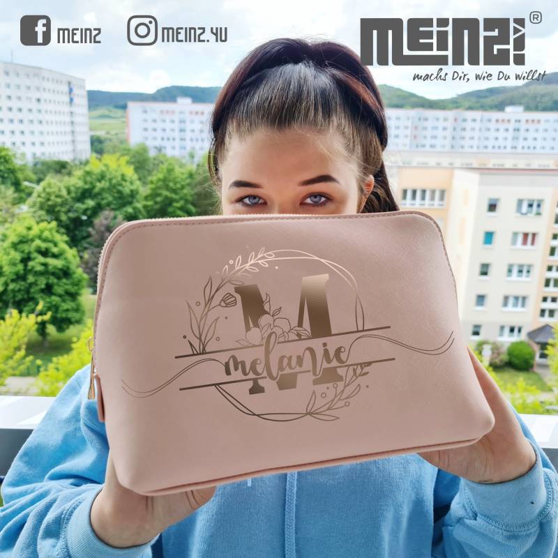 Kosmetiktasche Personalisiert Mit Name, Monogramm | 1 von MEINZ4U