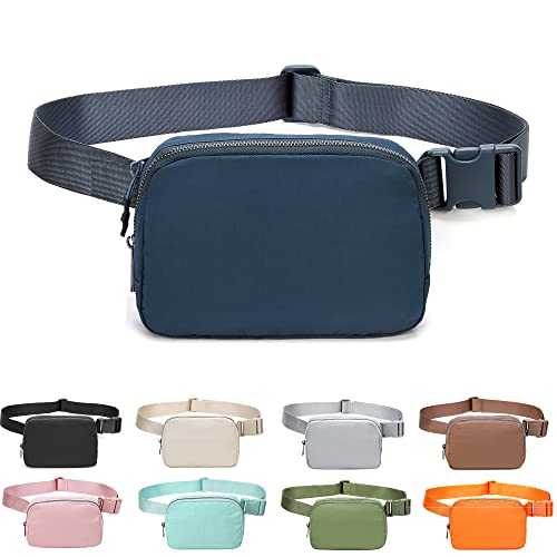 Bauchtasche Gürteltasche Hüfttasche Crossbody Tasche Bauchtasche für Laufen, Wandern, Reisen, Workout, verstellbarer Riemen für Damen, blau von MEISEE