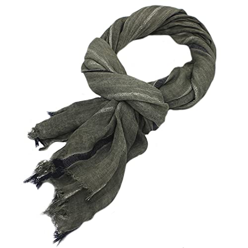 MEISHINE 190 * 90cm Herbst Winter Herren Baumwolle Gemischt Schal Mode Drucken Schal Herren Halstuch Basic Scarf (Style 4) von MEISHINE