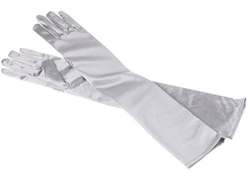 MEISHINE Damen Handschuhe silber silber / schwarz Einheitsgröße von MEISHINE