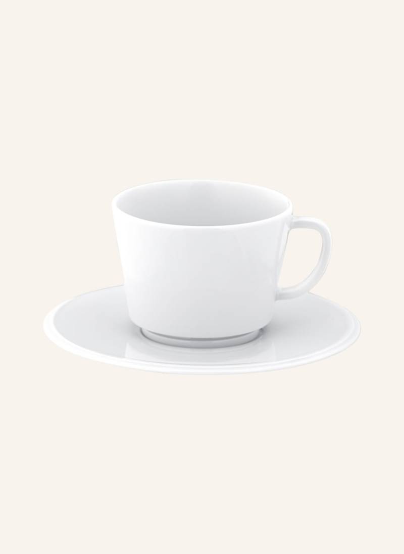 Meissen Porzellan-Manufaktur Kaffeetasse Vitruv Pur Mit Untertasse weiss von MEISSEN PORZELLAN-MANUFAKTUR