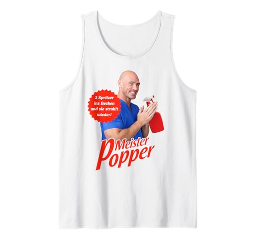 Herren MEISTER POPPER X Only Love Date Fans Saubermann Ironie Tank Top von MEISTER POPPER - Party & Exzessiver Alkoholkonsum