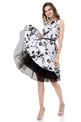 MEITEMEI 1950 Petticoat Reifrock Unterrock Petticoat Underskirt Crinoline für Rockabilly Kleid Schwarz XL von MEITEMEI