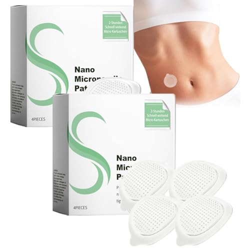 8 Stück Nano Mikronadel Pflaster, Natürlich Nano Micronadel Pflaster, Micro Needle Patches, Lang Anhaltende Mikronadelpflaster für Frauen und Männer von MEITREND