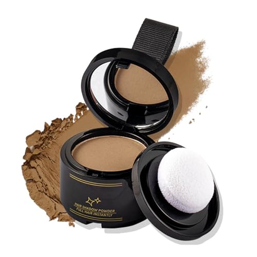 Ansatzpuder - Haarpuder Männer und Frauen, Langanhaltend Haaransatz Puder, Wasserfestes Haar Concealer zur Haarverdichtung Wurzeln, Haar Puder für Haaransatz Kaschieren und Wurzel (Dunkelblond) von MEITREND