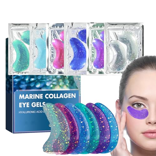 Anti-Aging Augenpads - Augenmaske mit Natürlichem Meereskollagen, Hyaluronsäure, Augenpads gegen Tränensäcke, Augenringe, Falten, Puffiness, Augen Pads für Teenager Mädchen, Under Eye Patches von MEITREND