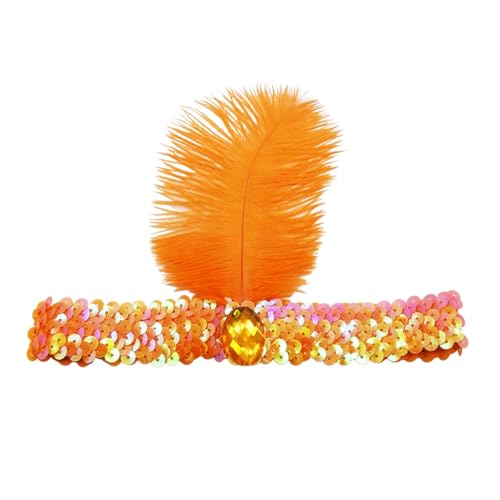 Karneval Kopfschmuck Karneval Haarreif Damen Feder Kopfbedeckung Kostüm Für Ostertag Hochzeit Halloween Party Karneval Accessoires Haarreif Fasching Damen von MEIYOUMK
