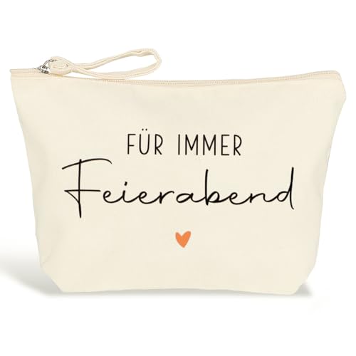 MEJOSER Ruhestand Geschenk Renteneintritt Geschenk Frau Kosmetiktasche Klein Rente Geschenk Lustig Rentnerin Tasche Kulturbeutel zum Abschied Abschiedsgeschenk Kollegen Für Immer Feierabend von MEJOSER