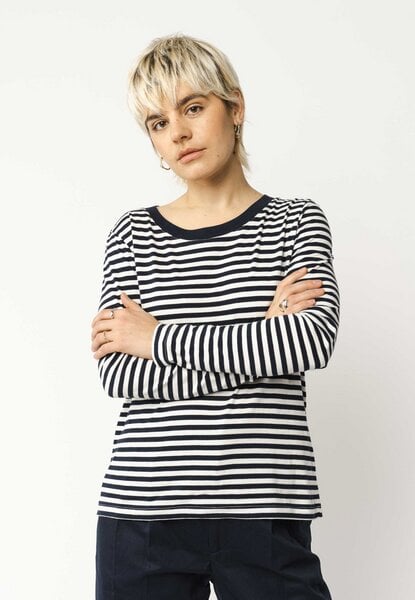 Basic Langarmshirt REENA Stripes | von MELA | Fairtrade & GOTS zertifiziert von MELA