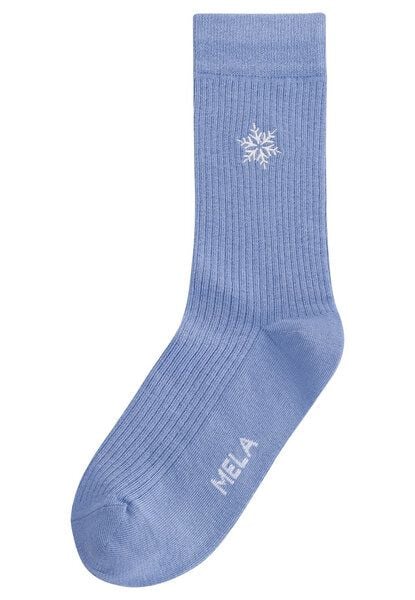 Gerippte Socken Stickerei 1er Pack | von MELA | Fairtrade & GOTS zertifiziert von MELA