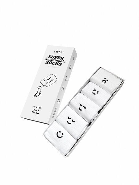 Gerippte Socken Stickerei 5er Pack | von MELA | Fairtrade & GOTS zertifiziert von MELA