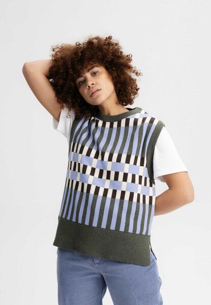 Jacquard Strick Pullunder JAMUNA | von MELA | Fairtrade & GOTS zertifiziert von MELA