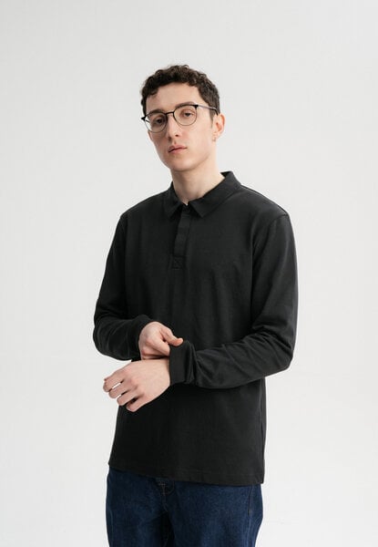 Langarm Polo Shirt DIVIT | von MELA | Fairtrade & GOTS zertifiziert von MELA